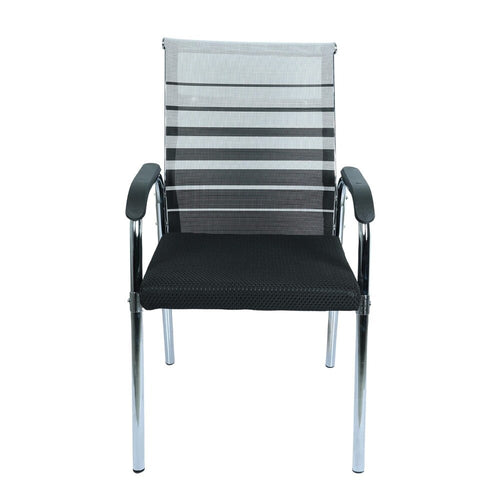 Linear Mesh Chrome Visitor Chair