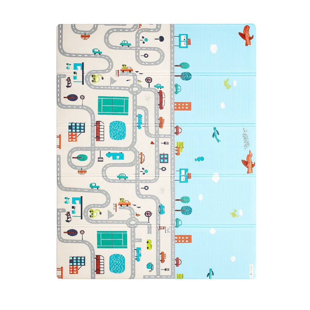 Foldable baby play mat