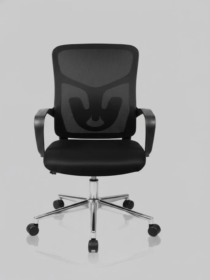 Ergonomic Mesh Office Chair with Adjustable Height – Black Swivel Computer Chair with Wheels| Gentle prince Enriquez Office Chair